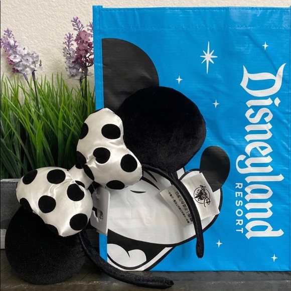 Disney Accessories - Disney Black / White Polka Dot Minnie Headband.